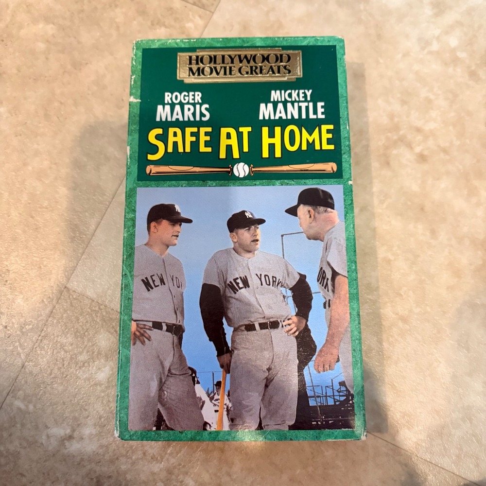 Safe at Home VHS 1990 Mickey Mantle Roger Maris NY Yankees Baseball Movie 4529‎